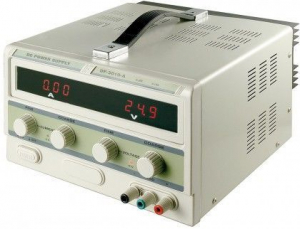 ALIMENTATORE DA BANCO LABORATORIO REGOLABILE DA 0A A 10A E 0-30V DC CON DISPLAY LED - GOOBAY