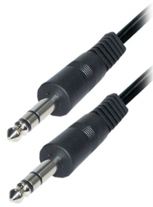 CAVO JACK 6,3MM STEREO M-M, 2,5MT