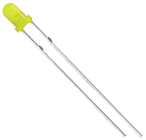 LED 3MM LUCE DIFFUSA GIALLO 35° 30MCD 2.01V/2.06 ASS.30MA/150MA