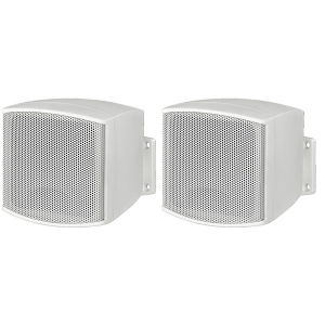 COPPIA MINI ALTOPARLANTI 100V 8 OHM 100 DB BIANCO