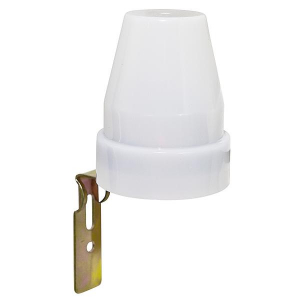 INTERRUTTORE CREPUSCOLARE 10A REGOLAZIONE 5-50 LUX  220VAC  2200W IP44