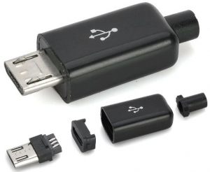 CONNETTORE VOLANTE MICRO USB A SALDARE