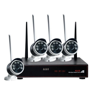 KIT 4 TELECAMERE WIFI PONTE RADIO MOTION EMAIL APP IOS/ANDROID IP65 1080P 2MPX 3,6 MM