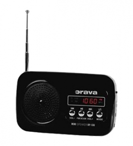 RADIO FM CON BATTERIA RICARICABILE MP3 USB MICRO SD MMC SD AUX NERA