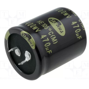 CONDENSATORE ELETTRICO SNAP IN 470UF 400V 105°