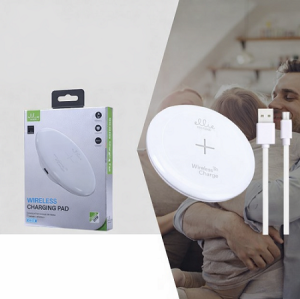 PAD CARICATORE WIRELESS PER SMARTPHONE 1A 5VDC BIANCO ELLIETECH