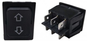 PULSANTE DEVIATORE A BILANCIERE (ON)/OFF/(ON) 3A 250VAC