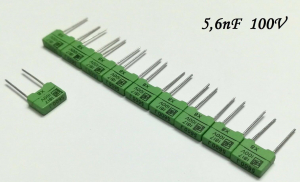 CONDENSATORE IN POLIESTERE 5600pF 100V 5% 5,6nF 0,0056uF ERO X8