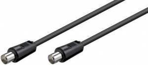 CAVETTO COASSIALE ANTENNA COAX 9.5 MM (<70 DB), SCHERMATURA DOPPIA, 5 M SPINA COASSIALE > SPINA COASSIALE