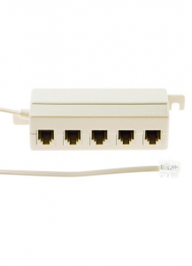 ADATTATORE MODULARE PLUG RJ11 1 SP/5 PR 6P/4C PIN TO PIN	