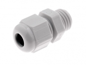 BOCCOLA PASSACAVO IN NYLON - M16 - COLORE BIANCO