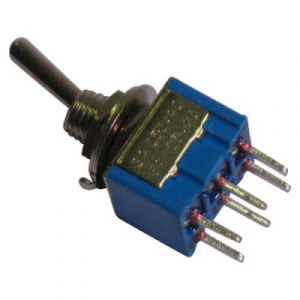 DEVIATORE MINIATURA A LEVA BIPOLARE ON-ON 6A-125V