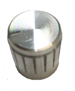 MANOPOLA PLASTICA DIAMETRO 17MM ALTEZZA 17MM - SILVER