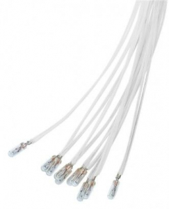 LAMPADA T1 SUB MINIATURA, 0,48W, 0.48W, BIANCO, 0.25M, BIANCO, 25M CAVO, 12V (DC), 40MA