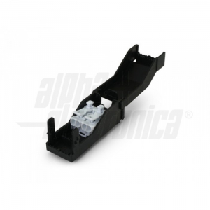 MORSETTO A PRESSIONE ADATTO PER CAVI 0,5-2,5MM² - CON BOX DI PROTEZIONE CONTATTI - 2 POLI