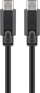 Goobay Cavo USB-C™ 3.1 di 1a generazione nero 0.5mt Protezione antipolvere - Spina USB-C™ > Spina USB-C™