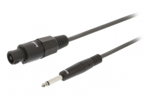 Cavo Altoparlante Altoparlante a 2 Pin Femmina - 6.35 mm Maschio 3.0 m Grigio Scuro