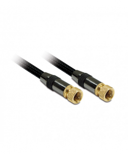 Cavo TV SAT coassiale a F mas/mas 3MT - PREMIUM GOLD DOPPIA SCHERMATURA