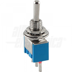 INTERRUTTORE DEVIATORE MINIATURA A LEVETTA ON/OFF/ON 3A 250VAC 3 CONTATTI C.S PCB