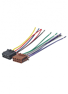KIT CONNETTORI ISO FEMMINE PER AUTORADIO NERO/MARRONE