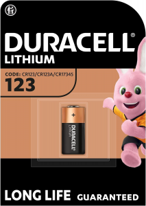 BATTERIA LITIO CR123A +40% MORE POWER DURACELL