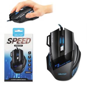 MOUSE DA GAMING E-SPORT 7 TASTI CON CAVO 3D SCROLL 2400DPI GMW05