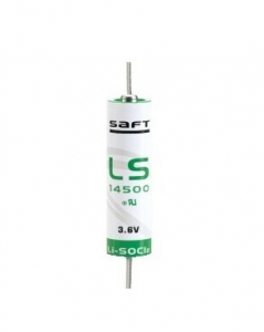 BATTERIA PILA LITIO 3,6V 3,6A LS17500 CON REOFORI SAFT