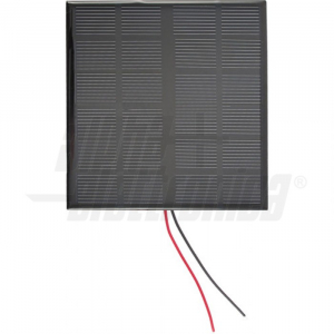 PANNELLO SOLARE FOTOVOLTAICO MONOCRISTALLINO 1W 6V 120X120X3mm