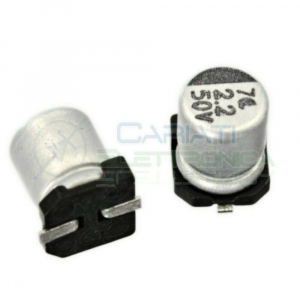 Condensatore elettrolitico SMD 2,2uF 50V 85Â°C STRISCIA DA 10 PZ