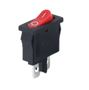 INTERRUTTORE A BILANCIERE 2 FASTON 7X19mm 220V ROSSO