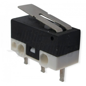 MICROSWITCH CON LEVA 13X7MM 1A 250V TERMINALI PCB