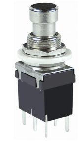 DEVIATORE BIPOLARE  A PULSANTE FOOTSWITCH DA PANNELLO 2A