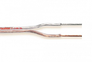 TASKER Piattina trasparente RAME OFC divisibile 2x0,75mm