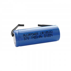 BATTERIA LIR18500FT Li-ion 18500 3,7V 1400mAh TERMINALI SALDARE