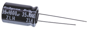 Condensatore elettrolitico 1000uF 35V RADIALE A BASSO PROFILO 105°C