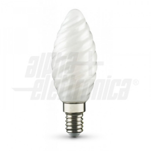 Lampadina a filamento a Led E14 - 4W - 230Vac - Opaca - Bianco caldo CANDELA 405lm