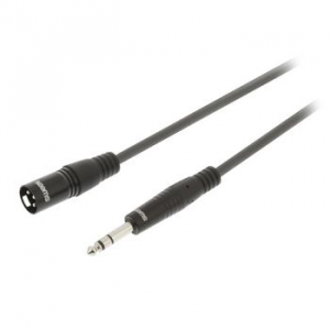 CAVO AUDIO XLR MASCHIO JACK 6,35mm MASCHIO STEREO 5mt BILANCIATO SWEEX