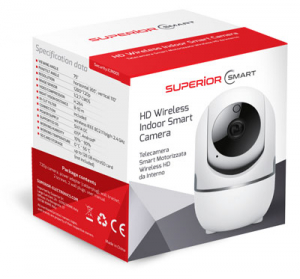 TELECAMERA WIFI FHD 1080P PTZ 110° MAX 128GB SUPERIOR
