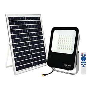 PROIETTORE  IP65 A LED Serie FB1, 90°, 4000K, LM1600,RA 70, P.Solare 22W, Batt.36Ah, 274x314x47mm