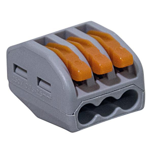 Morsetto serrafilo rapido singolo polo 3 posizioni, 250V (400V max), 32A (max) Sez. cavi 0.08-2.5mmq