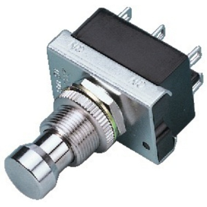 PULSANTE DEVIATORE A PEDALE FOOTSWITCH 2 VIE 2 POSIZIONI PER FORO 12MM