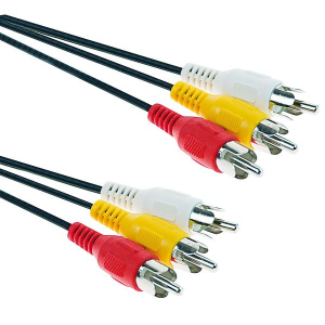 CAVETTO 3 SP.RCA-3 SP.RCA 1,5mt VID/AUD