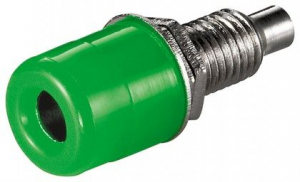 PRESA BANANA DA PANNELLO VERDE 4mm