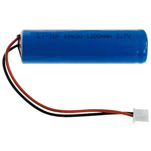BATTERIA 18650 LI-ION 3,7V 1,8A CON CAVO 10CM CONNETTORE JST