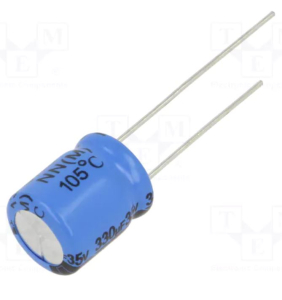 CONDENSATORE ELETTROLITICO RADIALE 330uF 35V 105° D10xH12,5mm VISHAY