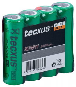 BATTERIA RICARICABILE CON LAMELLE AA 2500 MAH