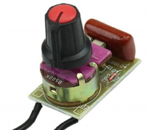 PWM MOTOR SPEED CONTROLLER BOARD DIMMER con SWITCH -220VAC 100W IN KIT DI