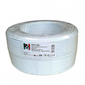 CAVO TV COASSIALE 75OHM 6,80MM CLASSE A RAME ROSSO BOBINA 100MT