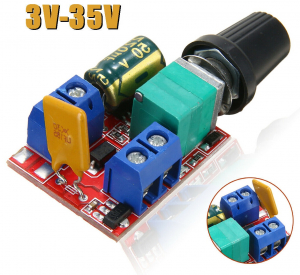 PWM MOTOR SPEED CONTROLLER BOARD DIMMER 3-35 VDC 5A