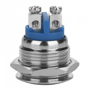 PULSANTE IN METALLO FLAT DA PANNELLO 16mm  IP65